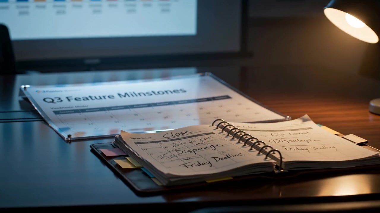 Two calendars: their market roadmap and the week this company has to run.